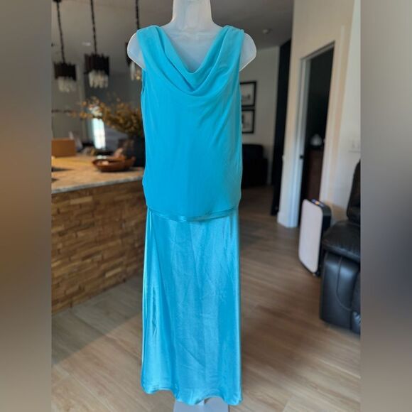 LIZ JORDAN 3 Piece Skirt Set with Scarf. Size 10 - Picture 6 of 16